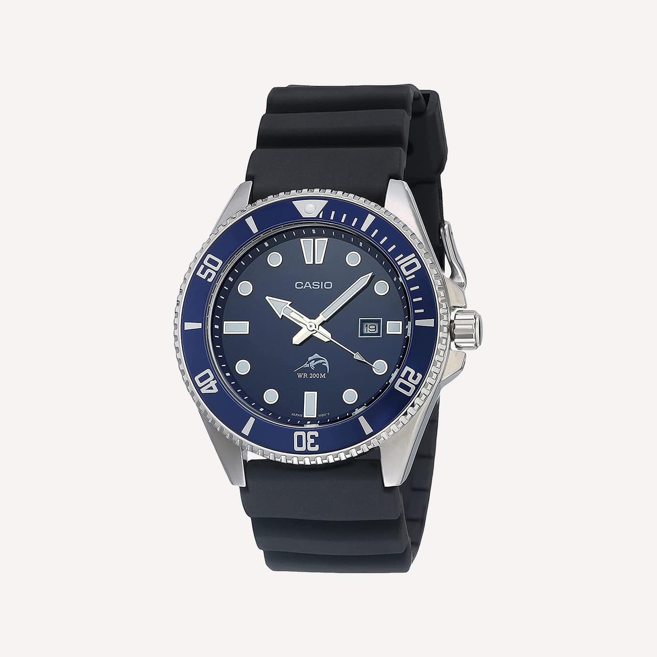 Arrow Hands Casio Diver Inspired Stainless Steel Quartz Watch