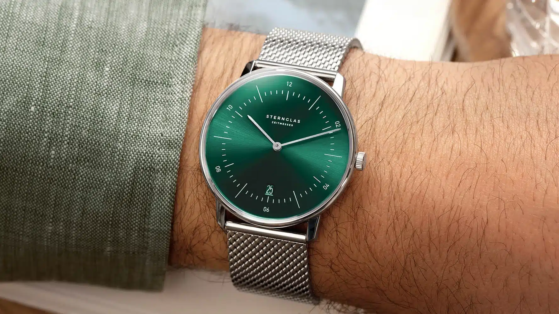 Green dial online watch