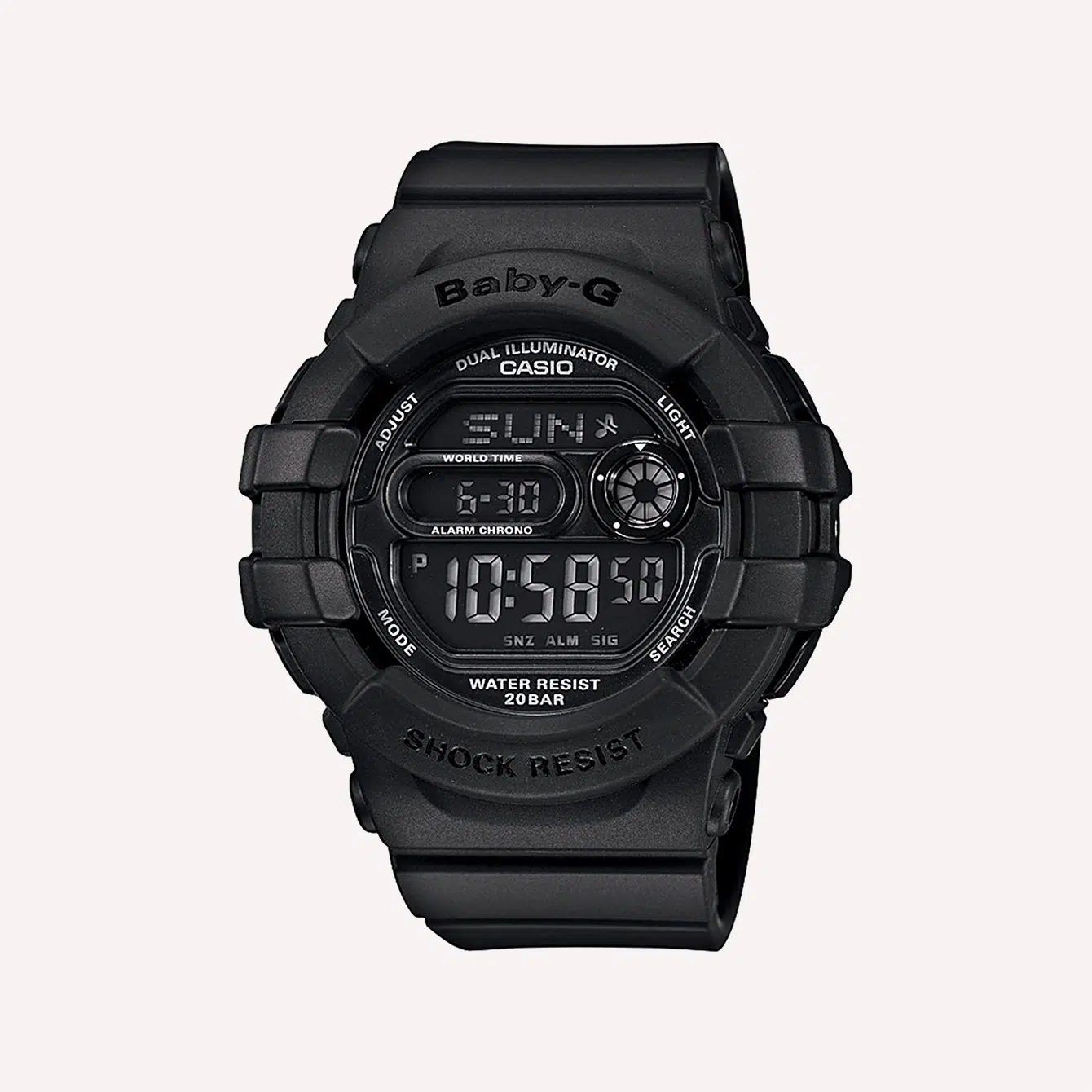 Casio BGD140 1ACR Baby G Shock Resistant Multi Function Digital Watch
