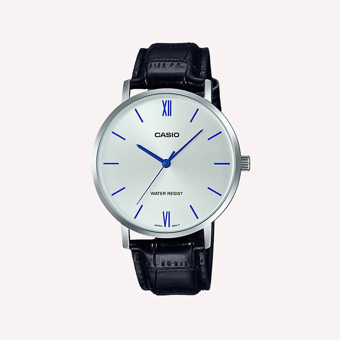 Casio MTP VT01L 7B1 Leather Watch