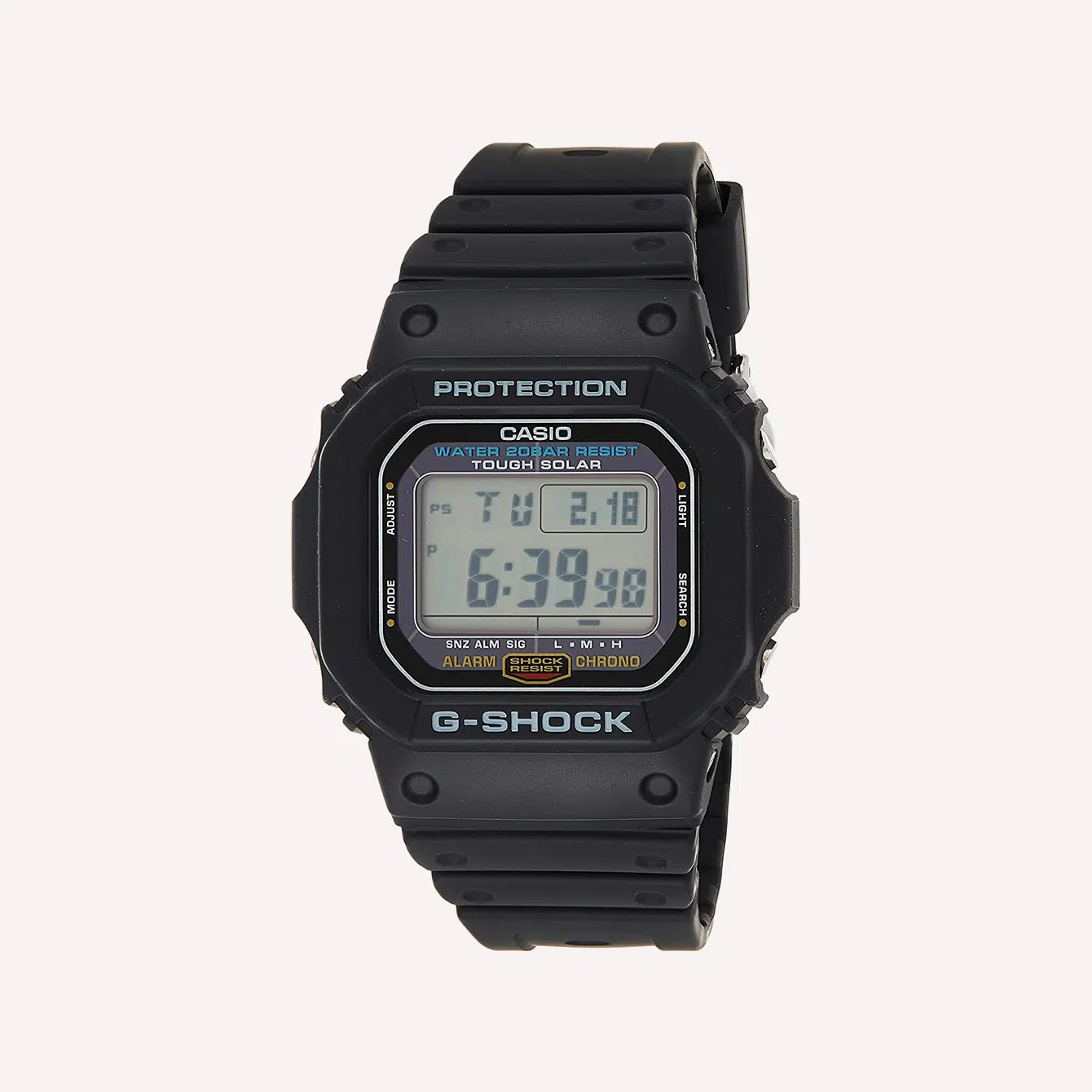 Casio Men_s G5600E 1 G Shock Grey Digital Dial Shock Resistant Watch