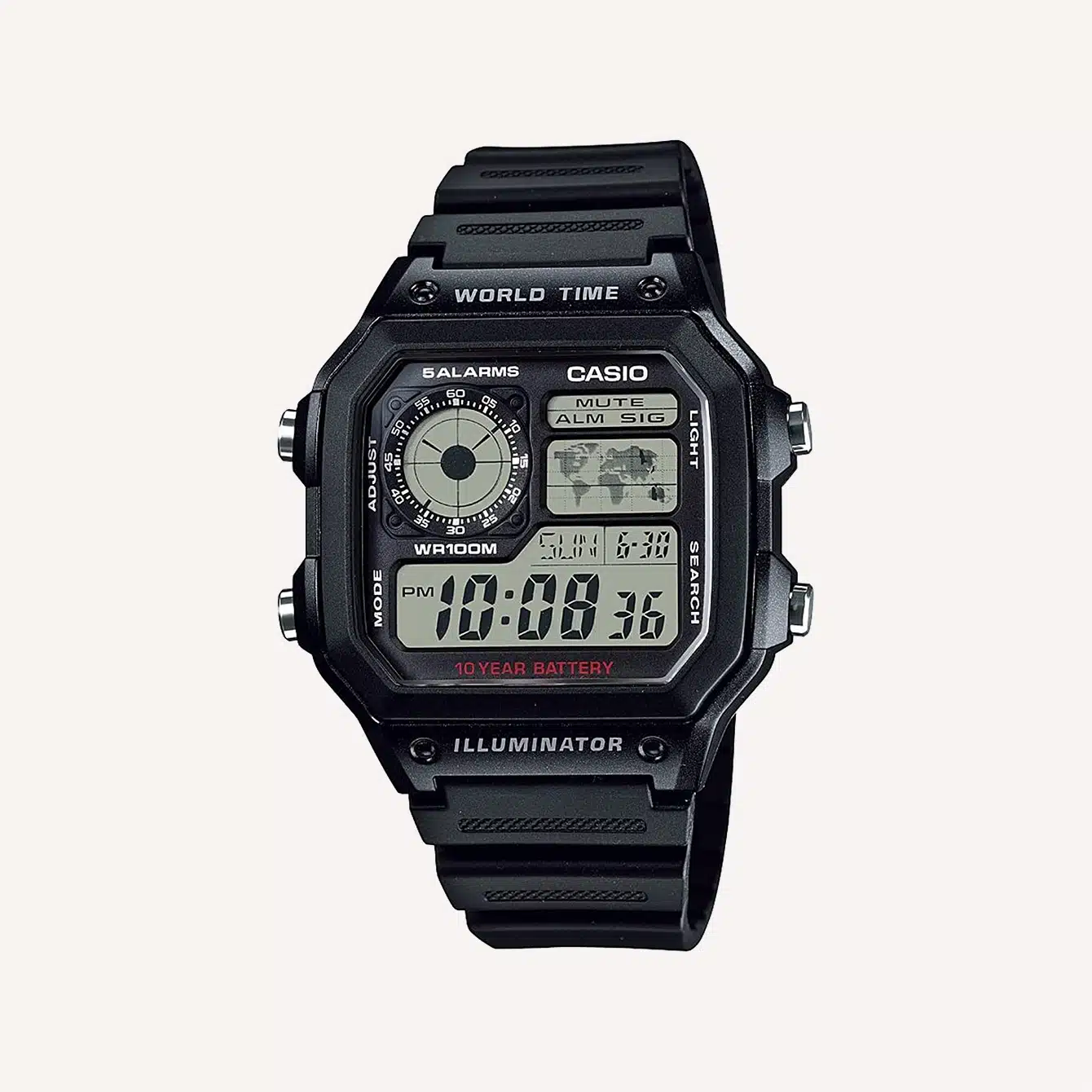 Casio World Time AE 1200WH 1AVCF