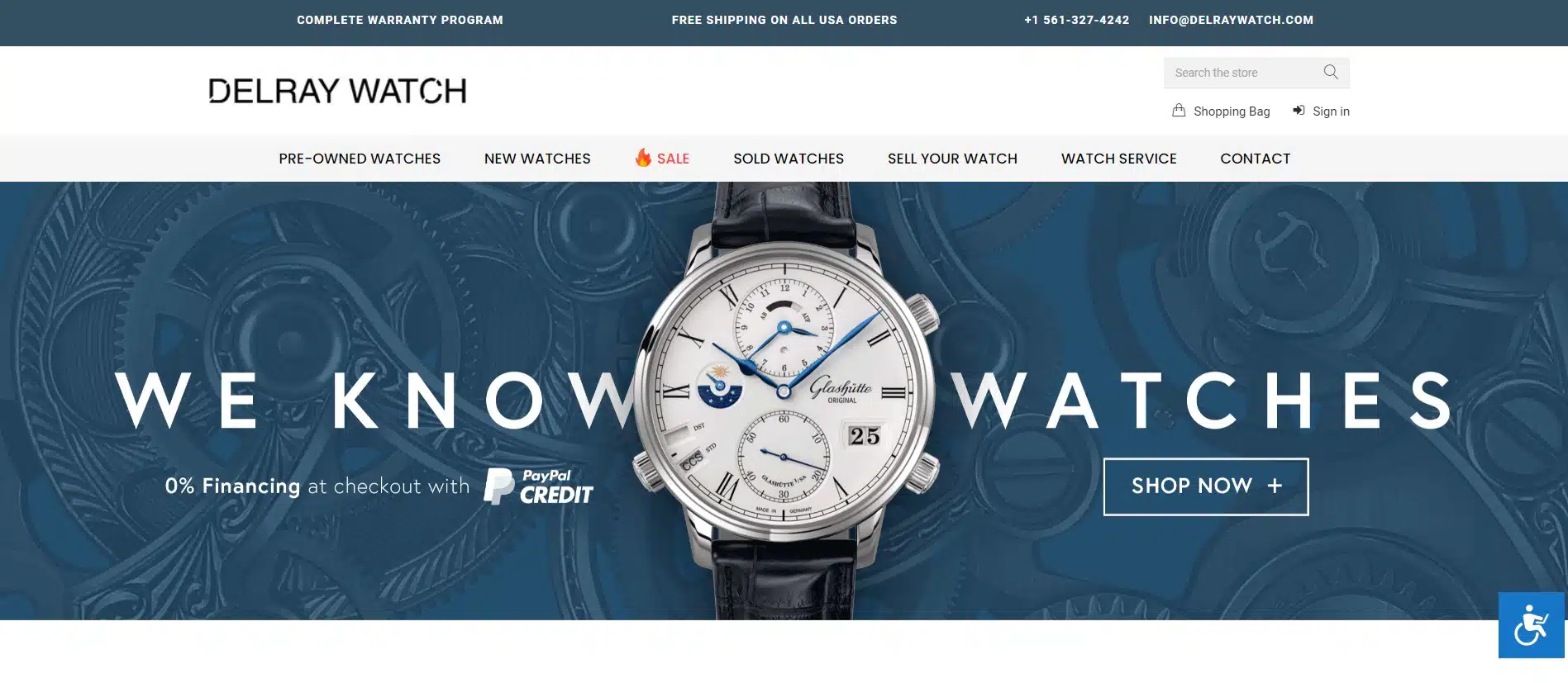Delray Watches Homepage