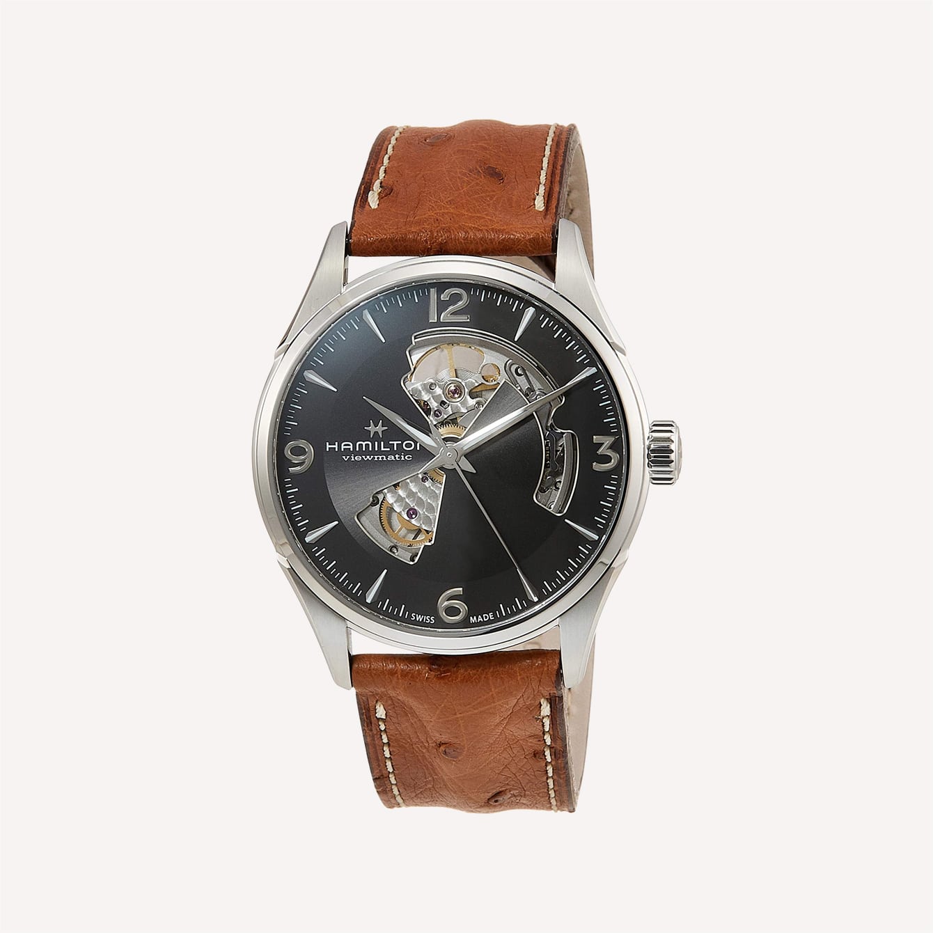 Jazzmaster Open Heart - smoked dial - H32675560 | Hamilton Watch