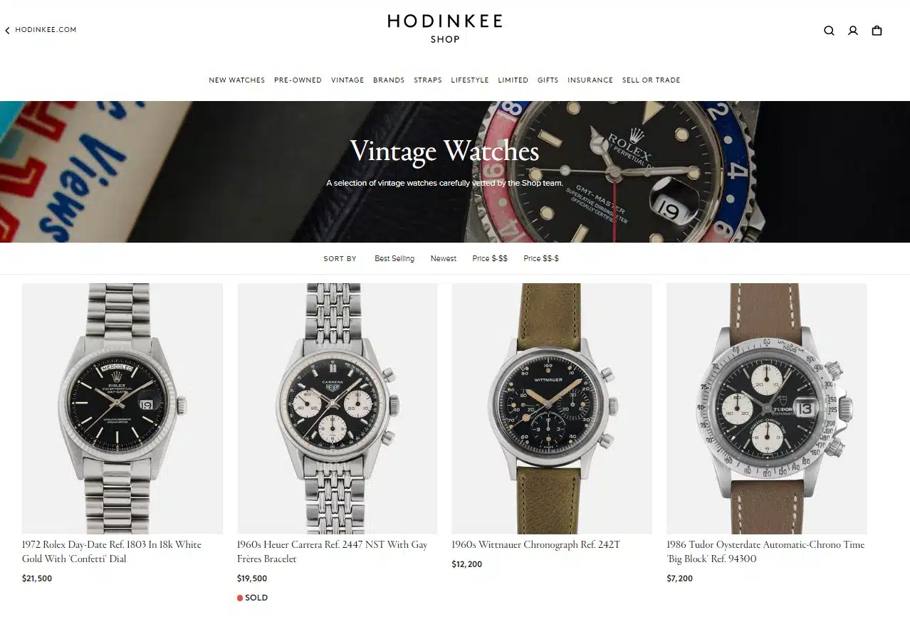 Hodinkee Watch Shop