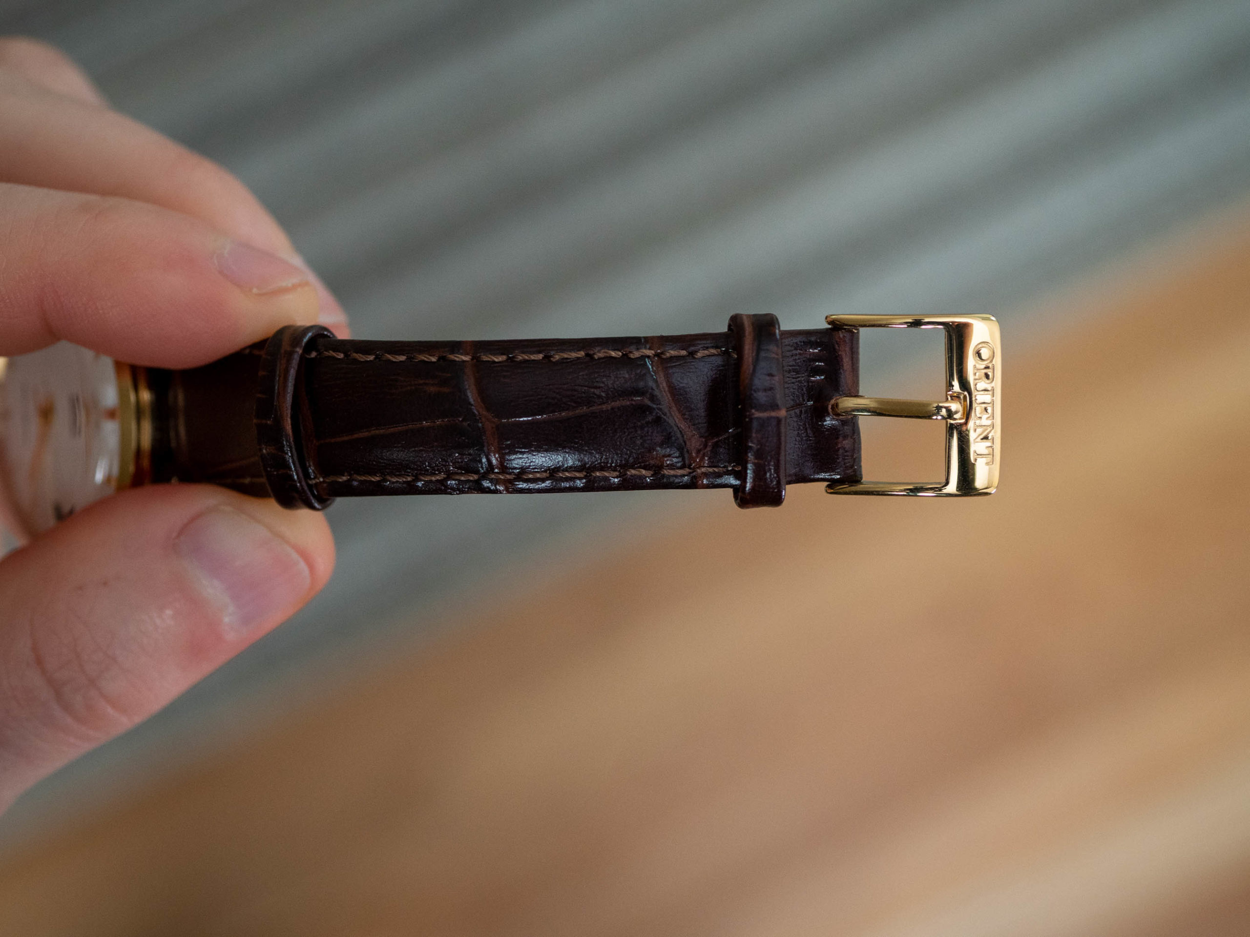 Orient Bambino 36 leather strap