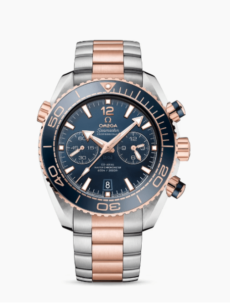 Omega Planet Ocean collection co-axial chronometer chronograph watch.