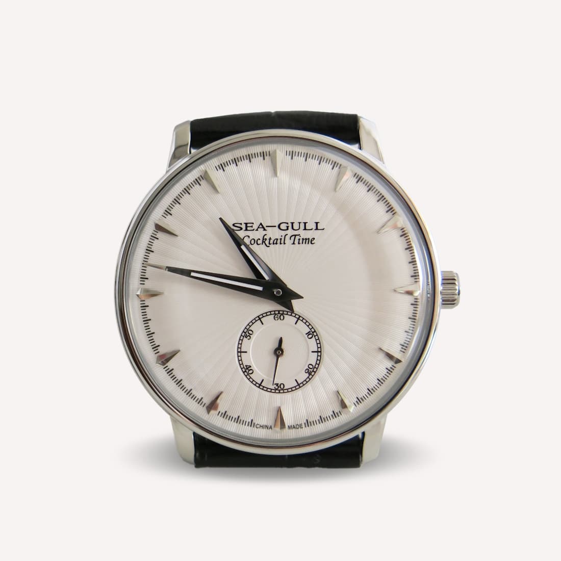 SeaGull 38mm Hand Wind Cocktail Time Dress Watch