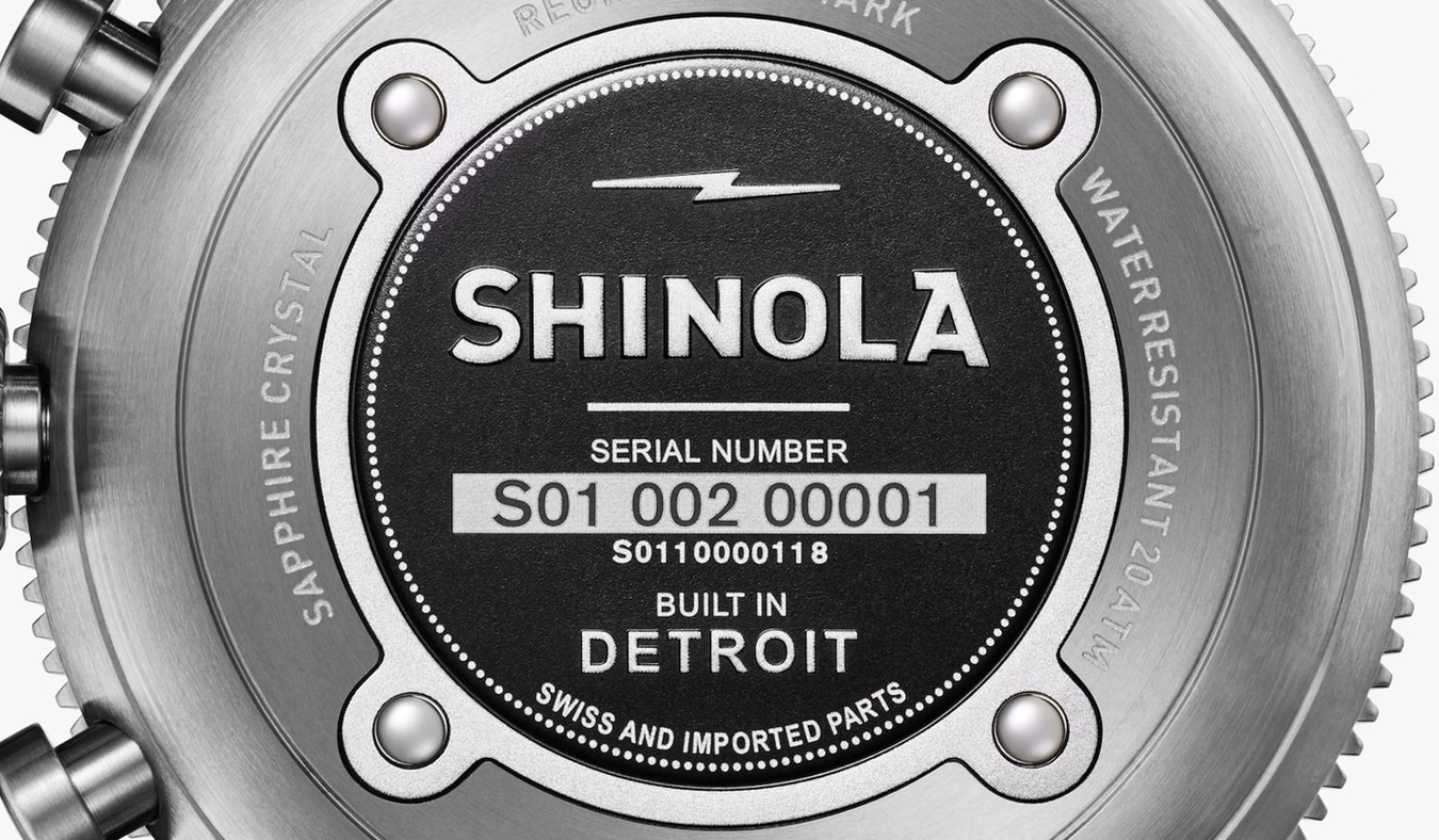 Shinola Black Blizzard Watch