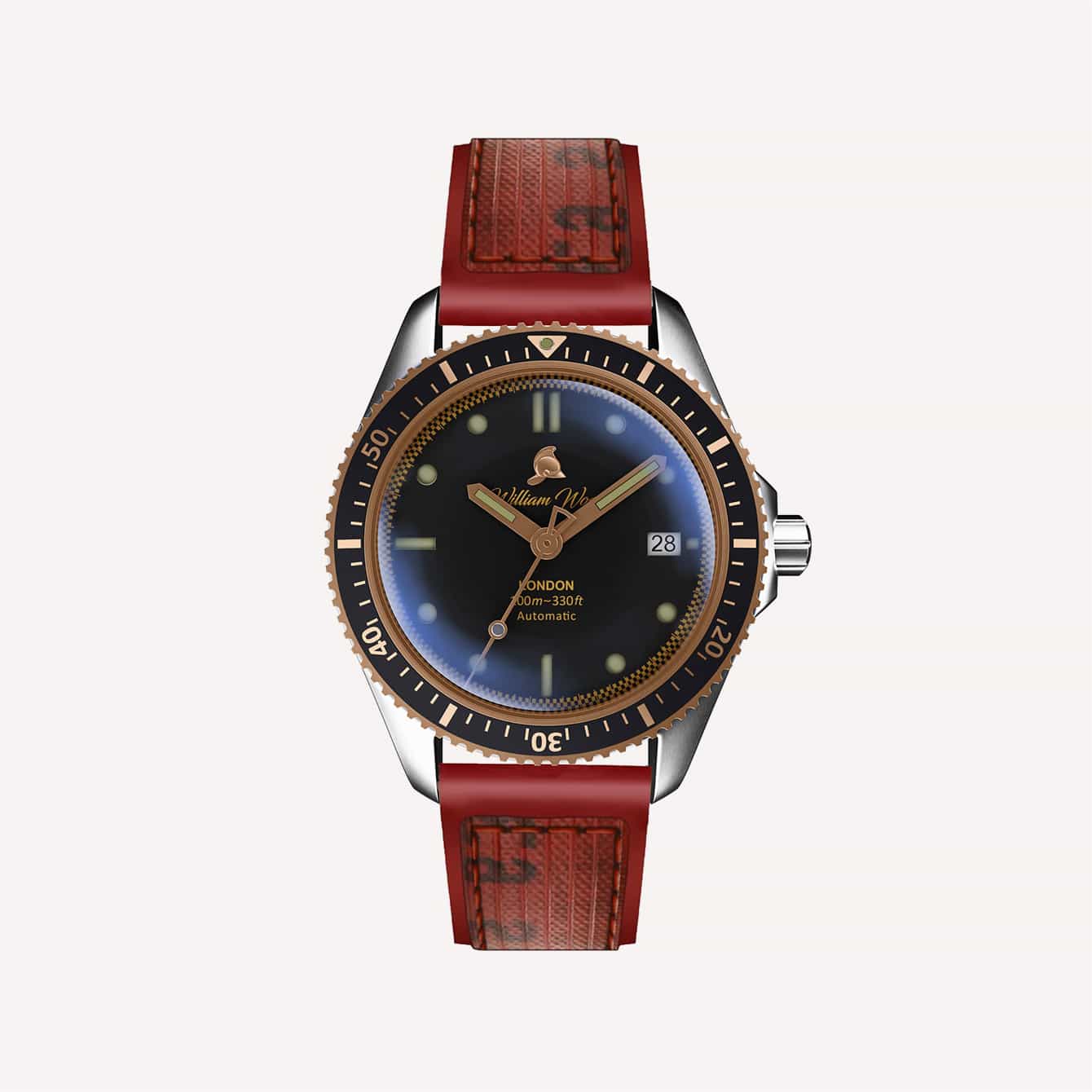 The Rose Watch RedStrap