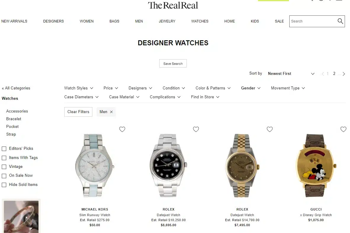 Therealreal Mens Watches