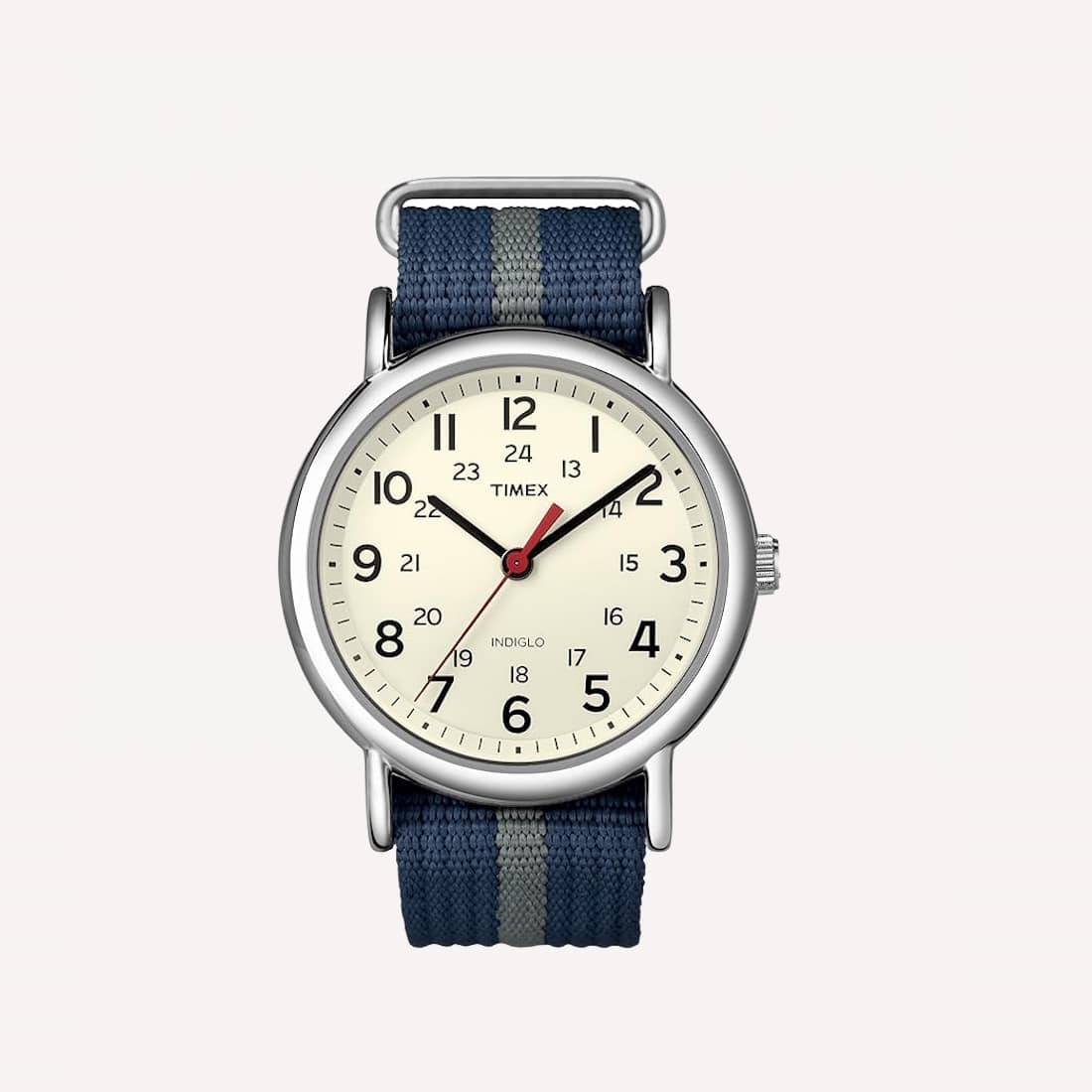 Timex Men's T2N654 White Nylon Analog Quartz Watch - Walmart.com