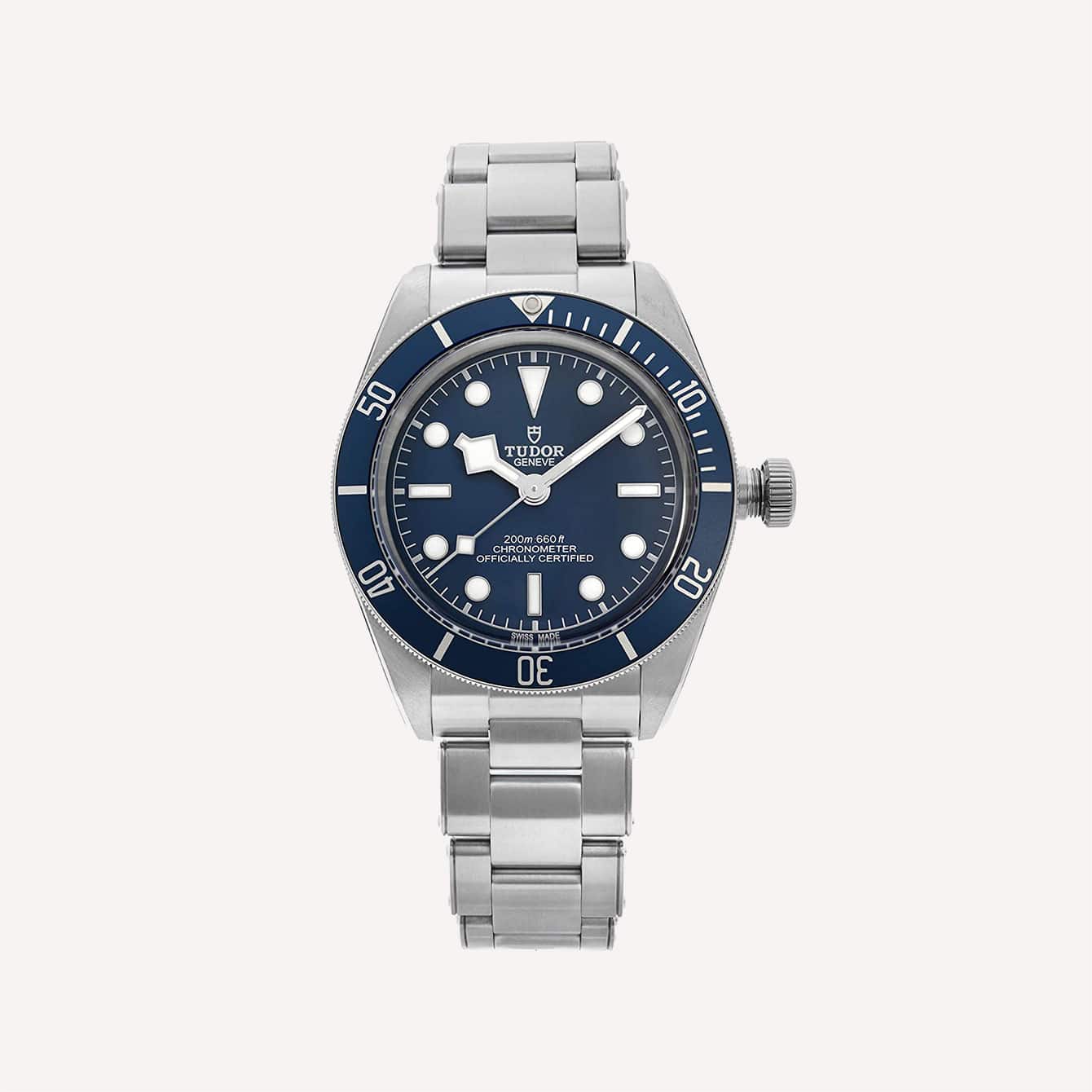 Tudor Snowflake Hands Tudor Black Bay Fifty Eight Automatic Chronometer Blue Dial Mens Watch M79030b 0001