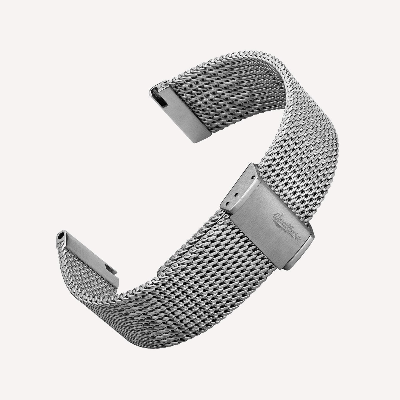 WatchGecko Oblique Milanese Mesh Stainless Steel Watch Strap