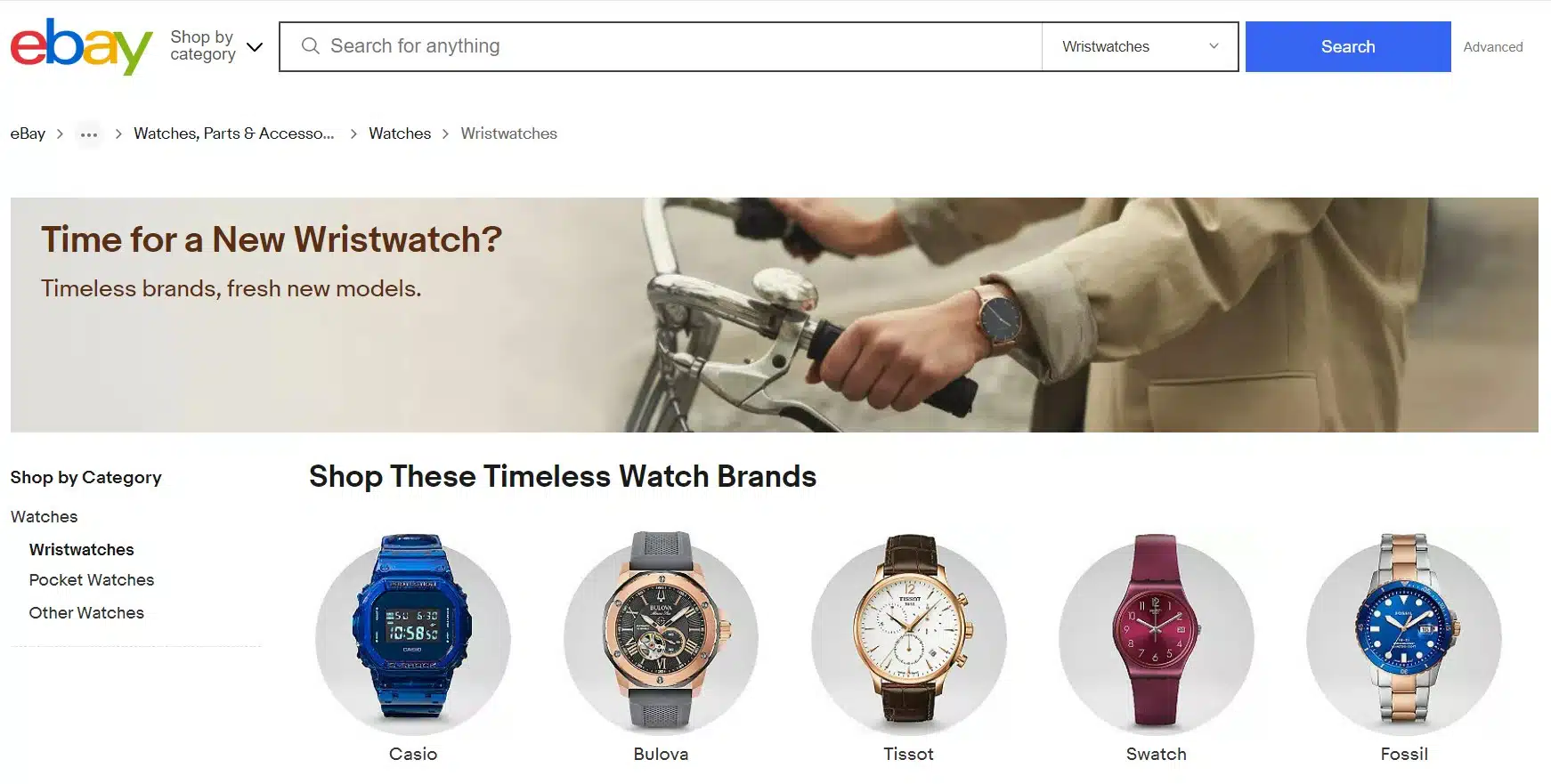 ebay Watches Page