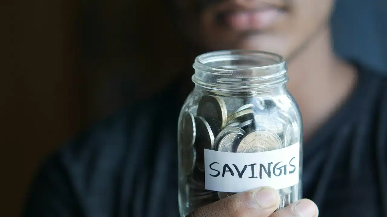 A jar full of coins