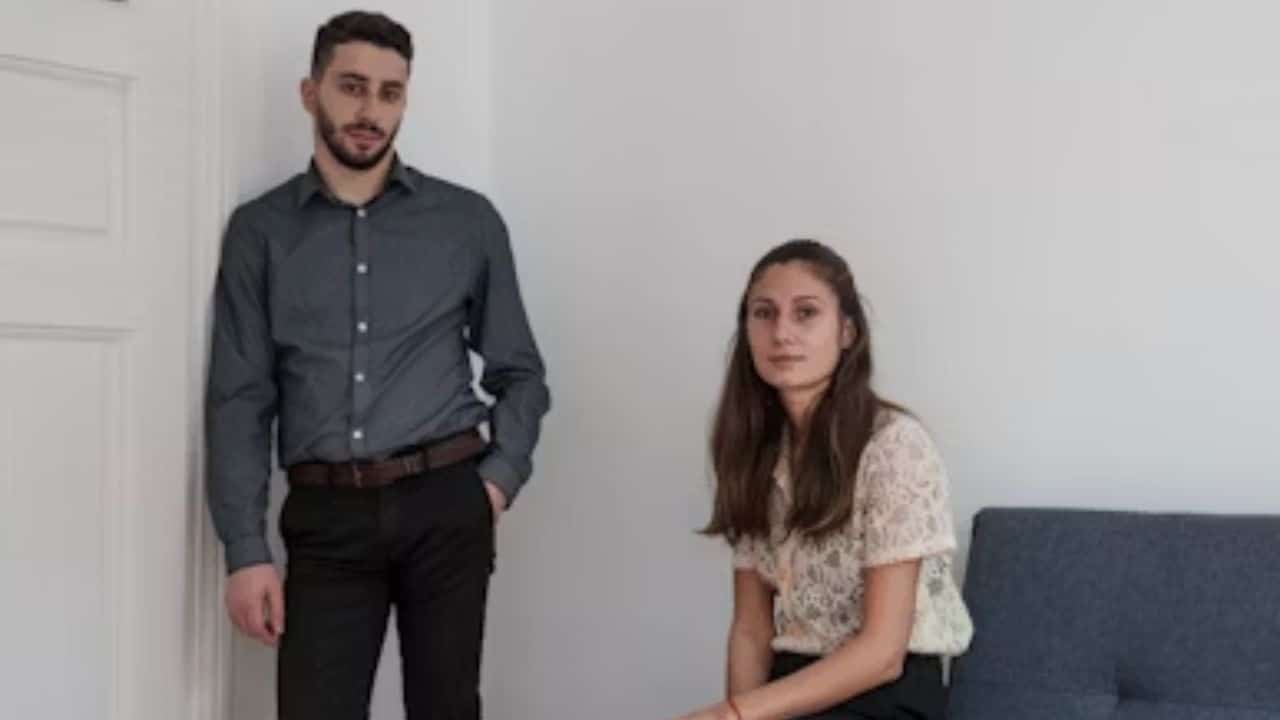 A couple in a room with no conversation