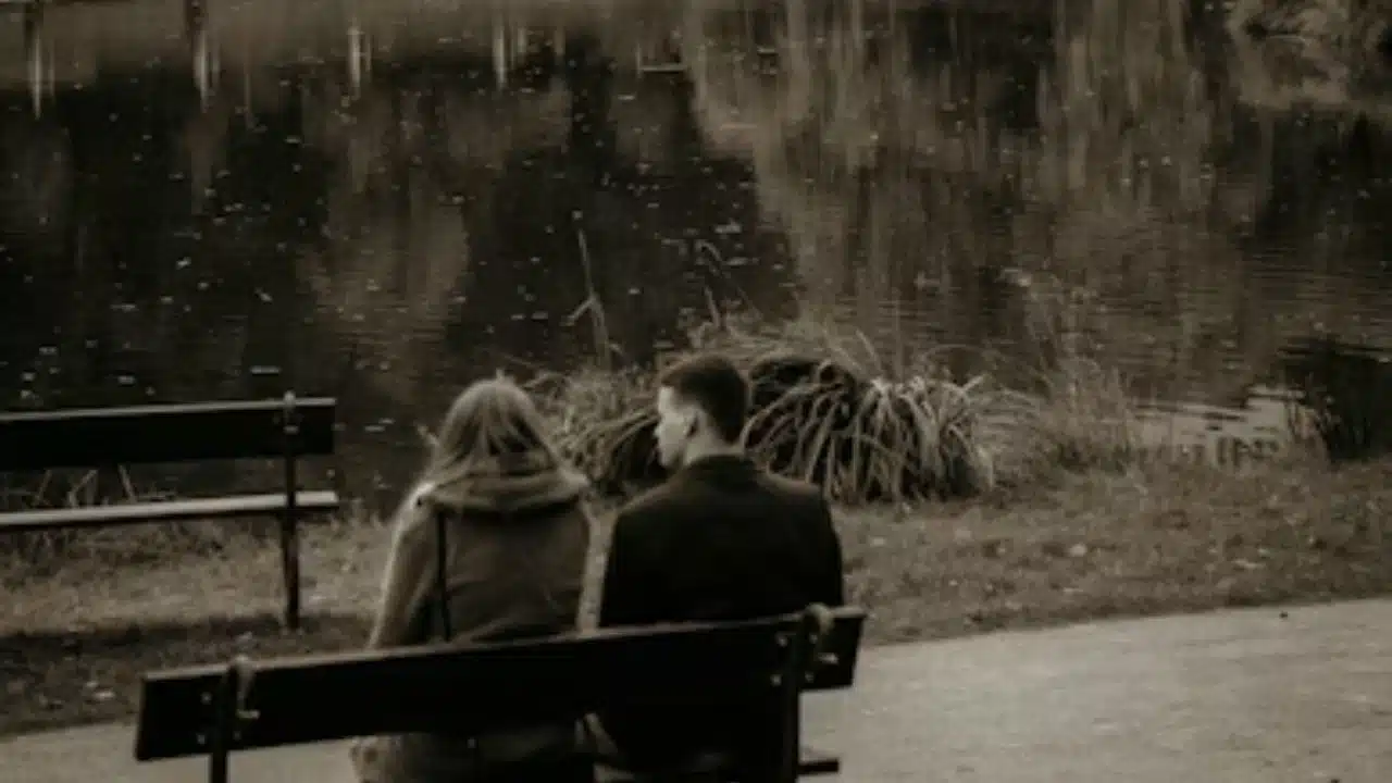 Physical distance symbolizing emotional disconnect between partners