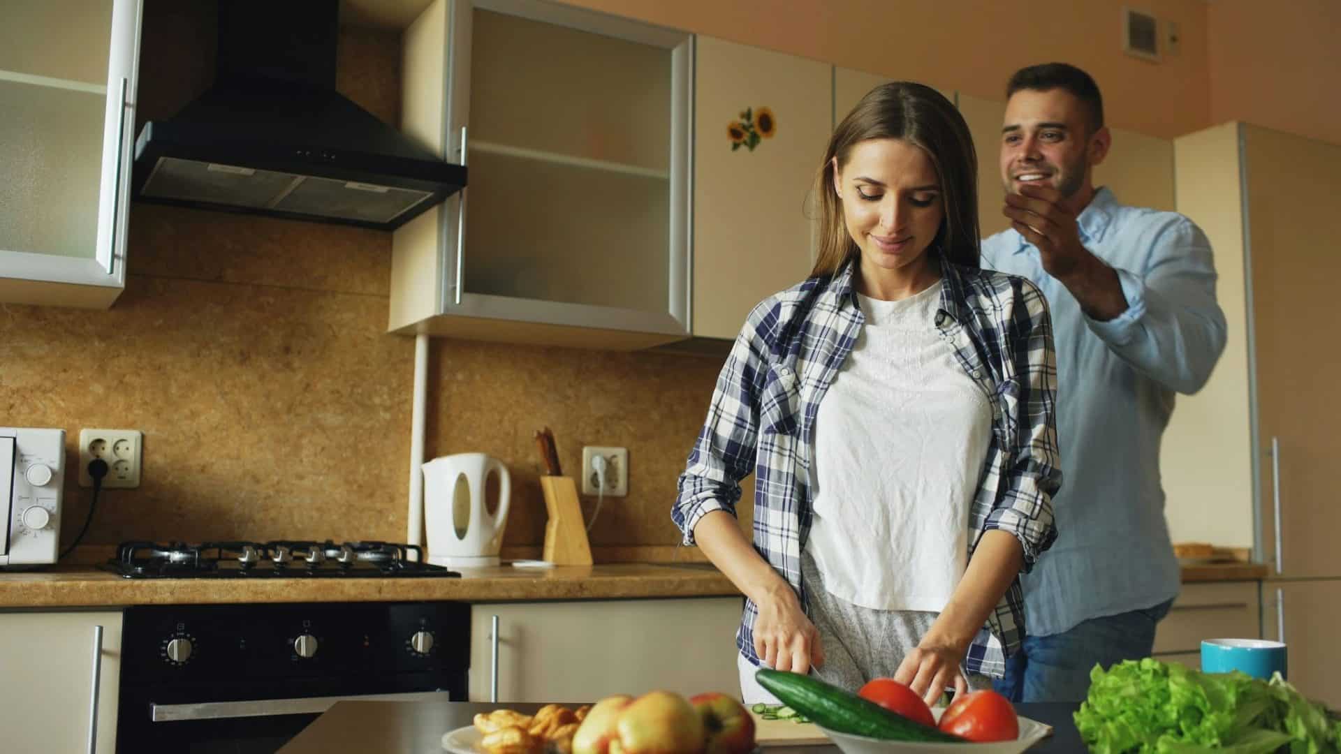Man approaching a woman