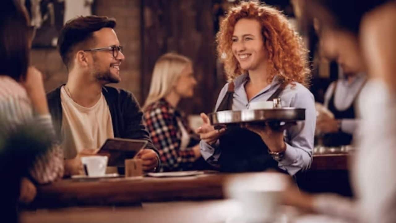 Man smiling modestly after achieving a goal