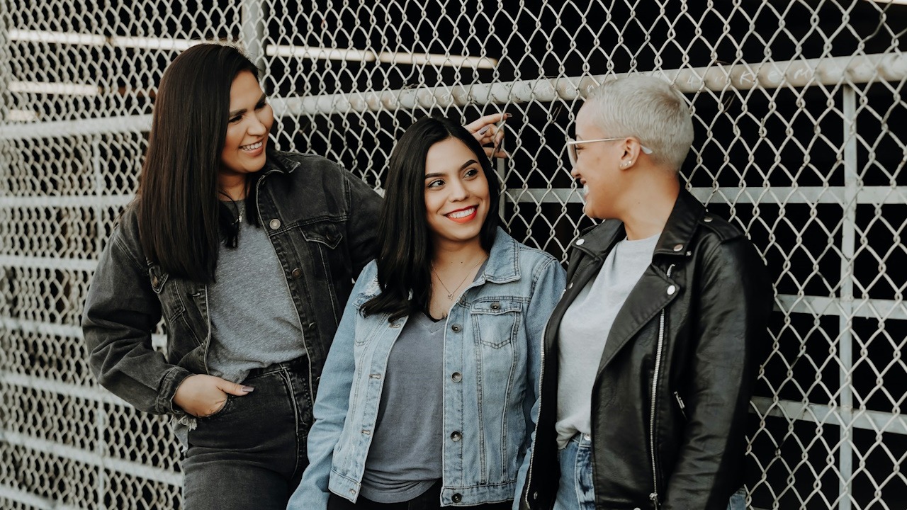A group of female friends spending time together.