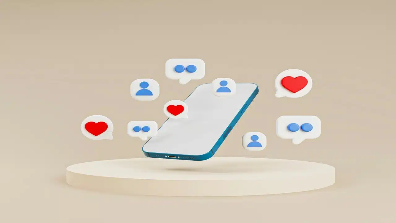 A photo depicting social media