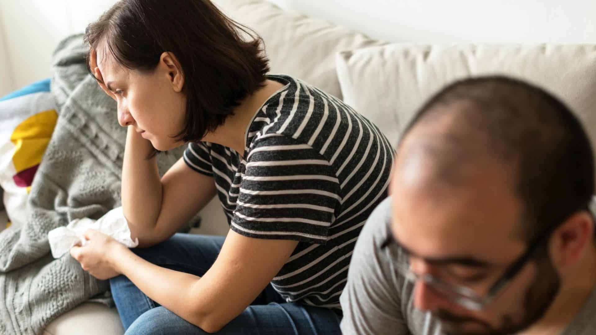 Woman feeling stressed
