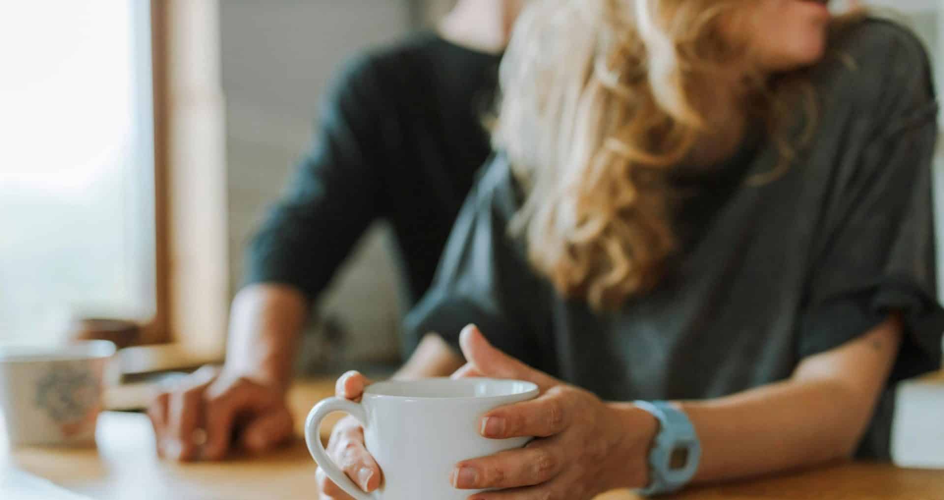 A couple maintaining routine interactions without warmth.