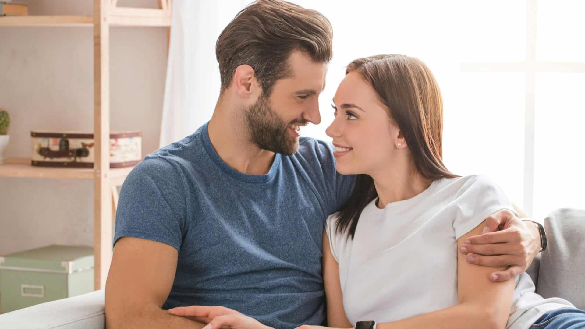 Couple close to each other