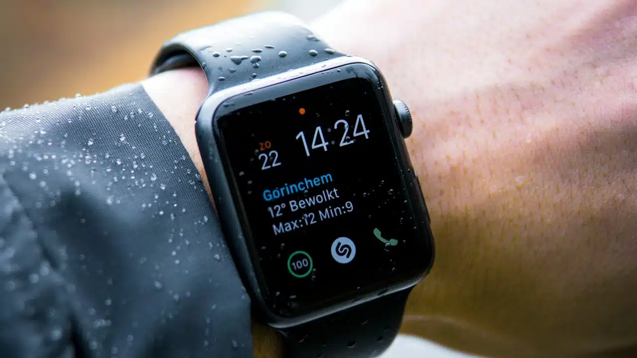 A man wearing a smartwatch.