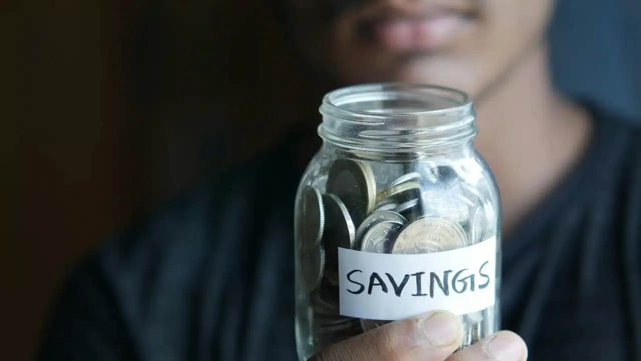 A jar full with coins