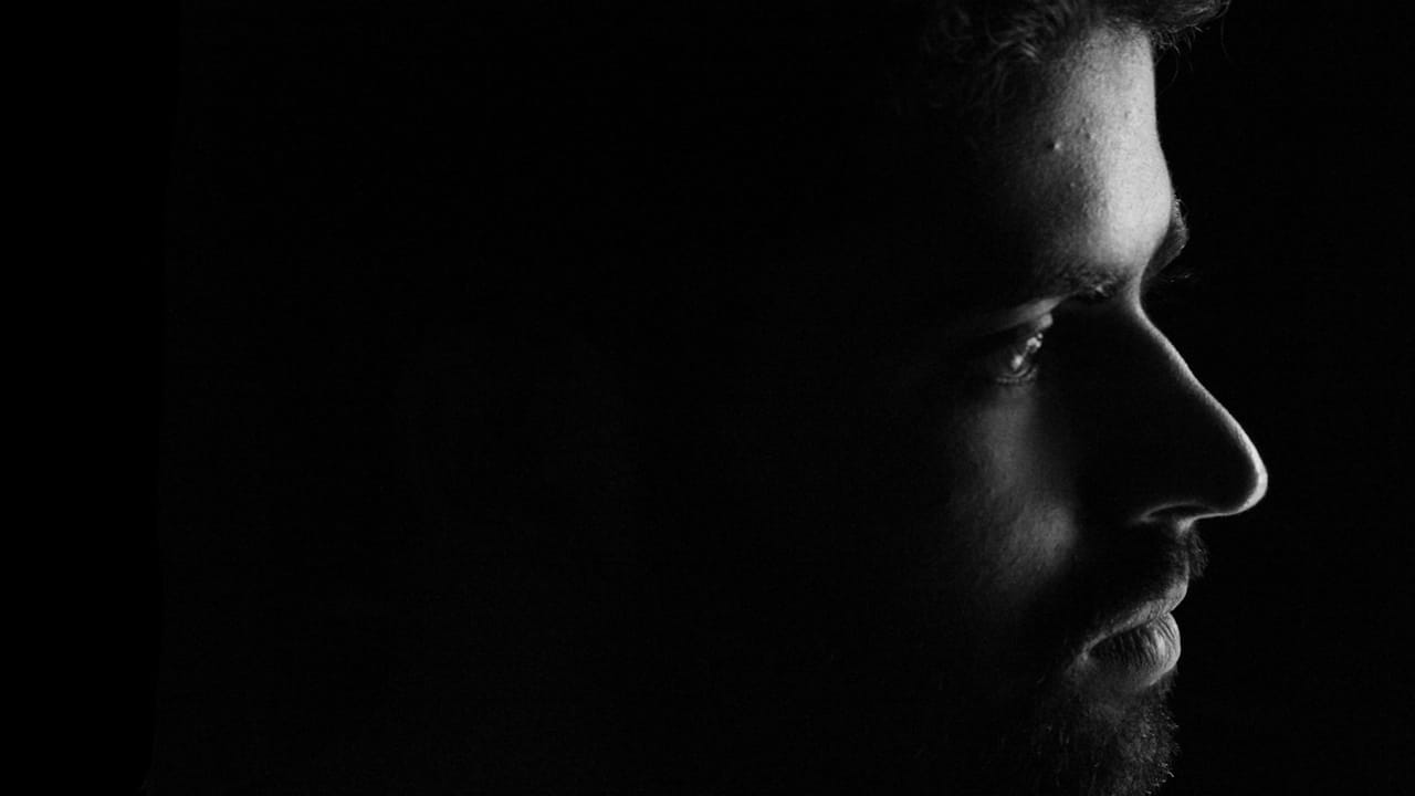Closeup of a sad man.