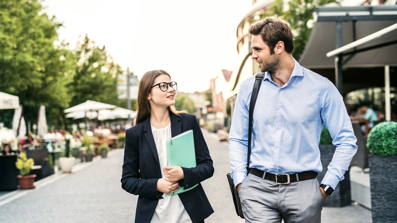 Calm, steady eye contact can show you're self-confident and attentive. However, eye-contact preferences vary from person to person and across cultures. For someone who is already uncomfortable with prolonged eye-contact, an intense eye contact may make the interaction feel more intimidating.