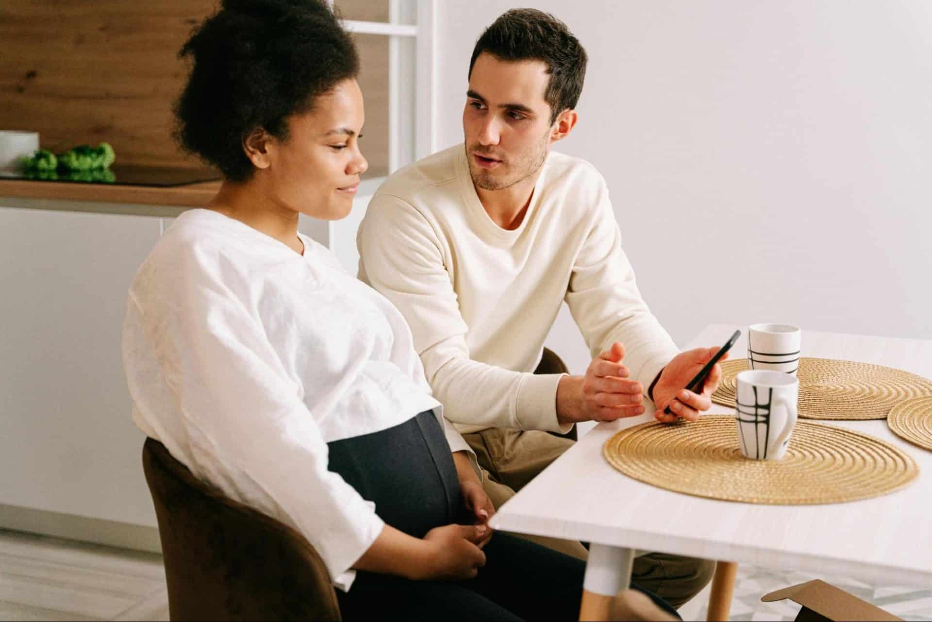 Couple having a clear and honest discussion about expectations