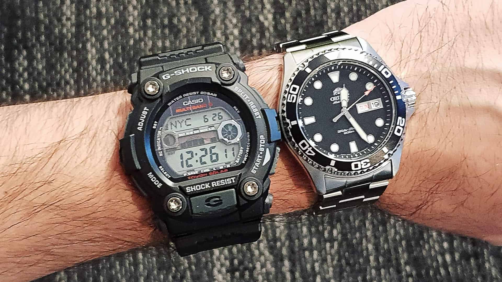 Wearing discount two watches